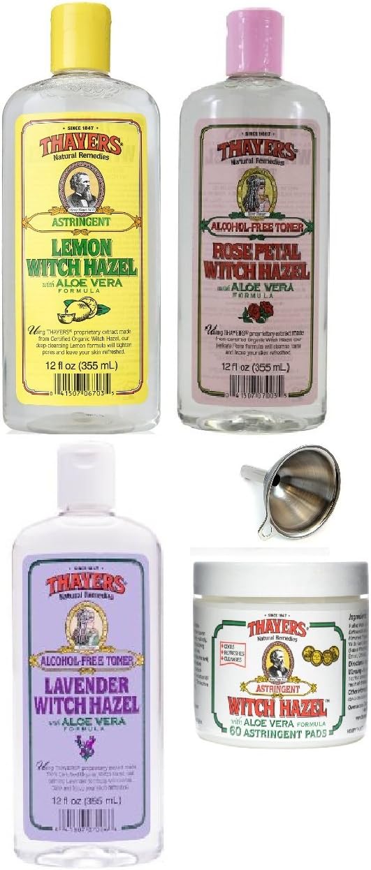 Thayers Witch Hazel With Aloe Vera Formula Variety 5 Pack