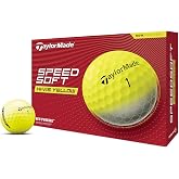 TaylorMade SpeedSoft Golf Balls, Maximum Distance with Ultra-Soft Feel, Perfect for Off the Tee and Around the Green