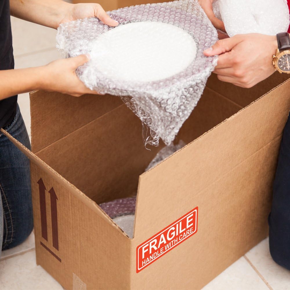 Fragile 1"x3" Handle with Care Shipping Stickers, 1000 Labels Per Roll : Office Products