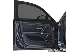 DIZA100 Car Front Window Sunshade, 2 Pack Car Sun Shade Blocking Sunglare/UV, Elastic Car Window Shades for Driver Protection - Fits 98% Cars