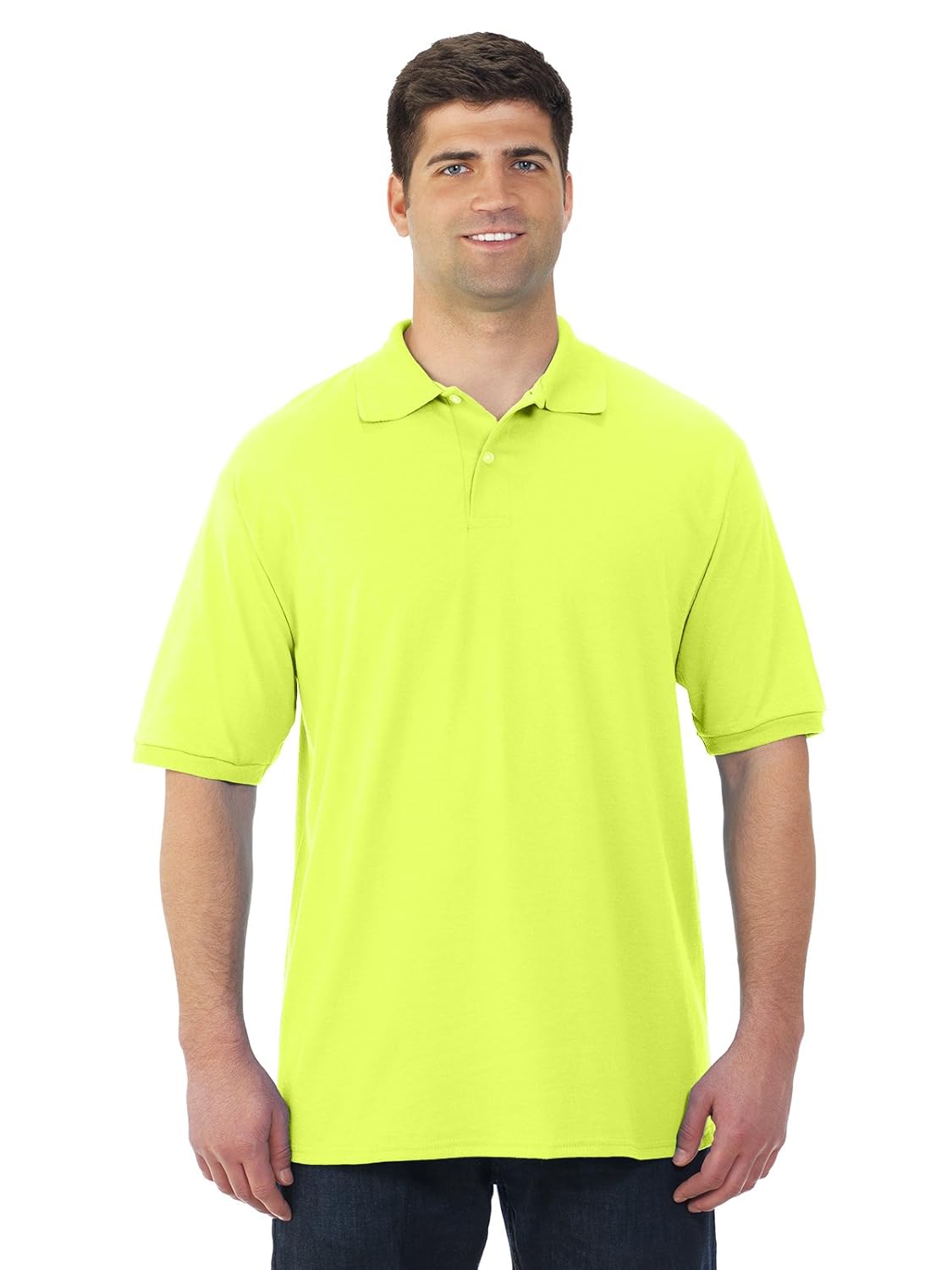 Jerzees Mens Spot Shield Short Sleeve Polo Sport Shirt
