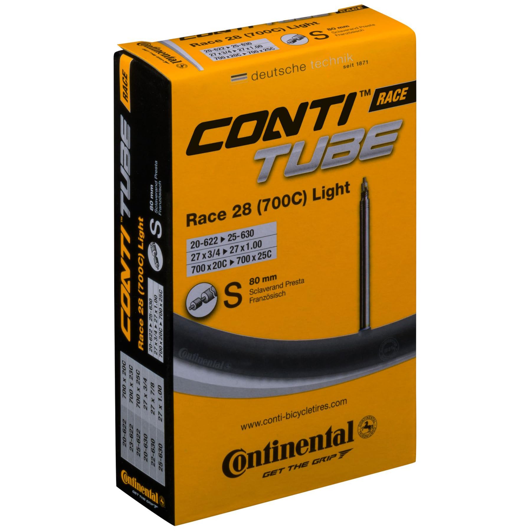 Continental Men's Race 28 Light Bike Parts, Standard, 18/25-622/630