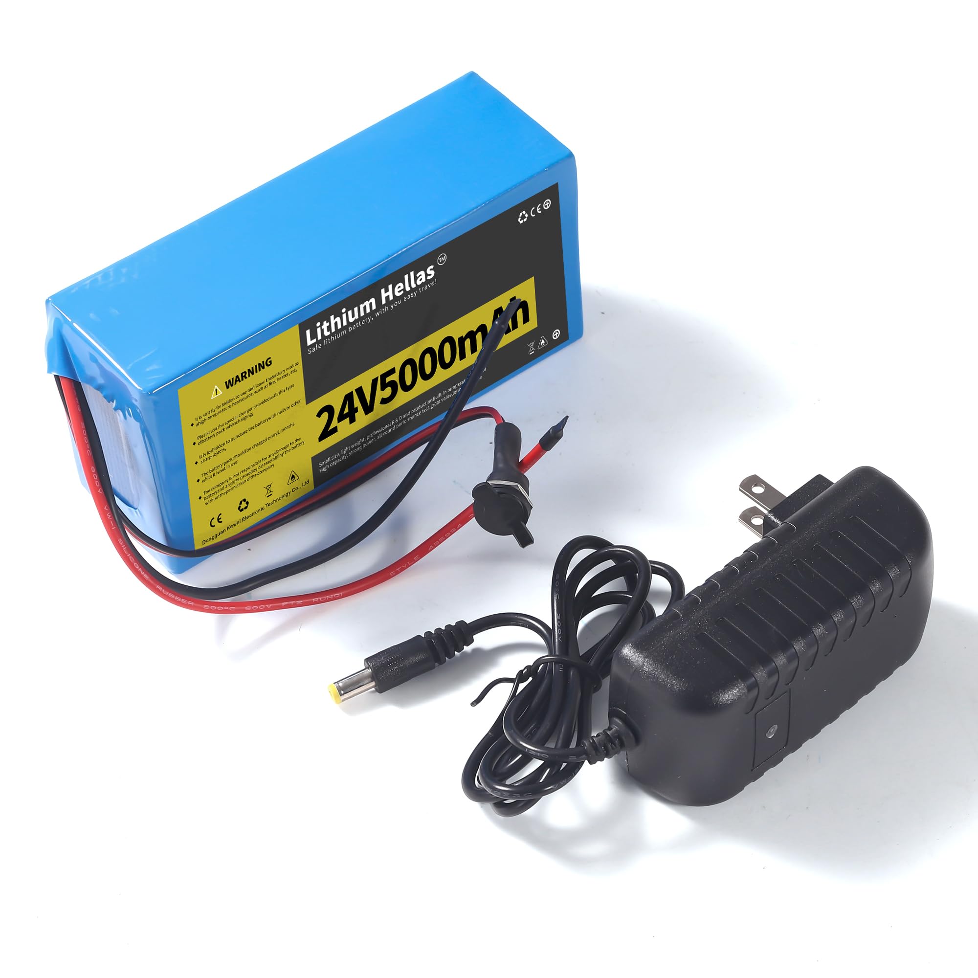 Photo 1 of 24V 5Ah Lithium Battery with 29.4V 1A Charger, 24 Volt Rechargeable Battery for DIY Projects