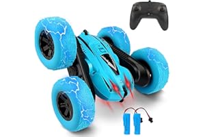 DIKAYI Remote Control Car, Bukm RC Stunt Cars Toy, 4WD 2.4Ghz Double Sided 360° Flips Rotating Vehicles, Off Road High Speed Racing Truck for 3 4 5 6 7 8-12 Year Old Kids Boys Girls Christmas Birthday Gift