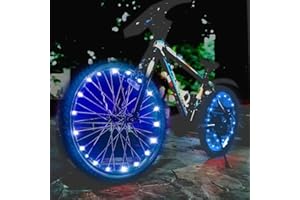 dobestyou LED Bike Wheel Light，Night Cycling Bicycle Wheel Light，IP65 Waterproof，3 modle Lighting，Easy Install and Fits Most Bikes，Not Affect Riding，with Battery