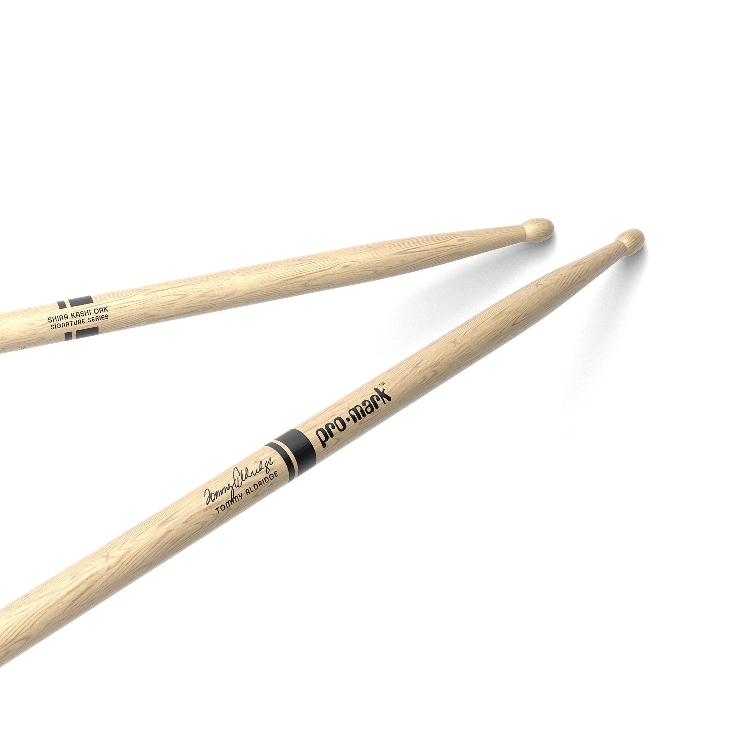 ProMark Drum Sticks - Shira Kashi Oak 2S Tommy Aldridge Drumsticks, Wood Tip, One Pair