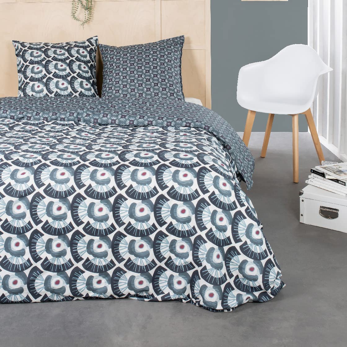Today Duvet Cover Set, Cotton, Blue, Jumeau