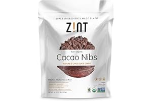 Zint Organic Cacao Nibs (16 oz): Fair Trade, Paleo-Certified, Organic, Non GMO, Anti Aging Antioxidant Superfood, Gluten Free Cocoa Cacao Beans
