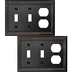 OKAWYC Double Toggle/Single Duplex Light Switch