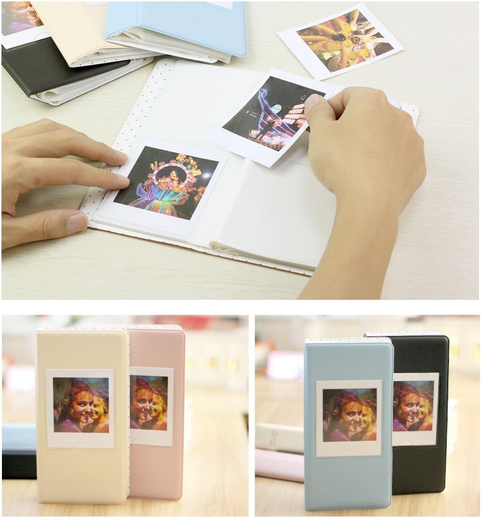 JXE 64 Pockets Photo Album Book for Fujifilm Instax Square SQ20 SQ10 Instant Camera Films - Ivory, Medium - Image 5
