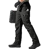 FREE SOLDIER Men's Tactical Pants Water Resistant Ripstop Cargo Work Lightweight EDC Hiking Pants with Multi Pockets