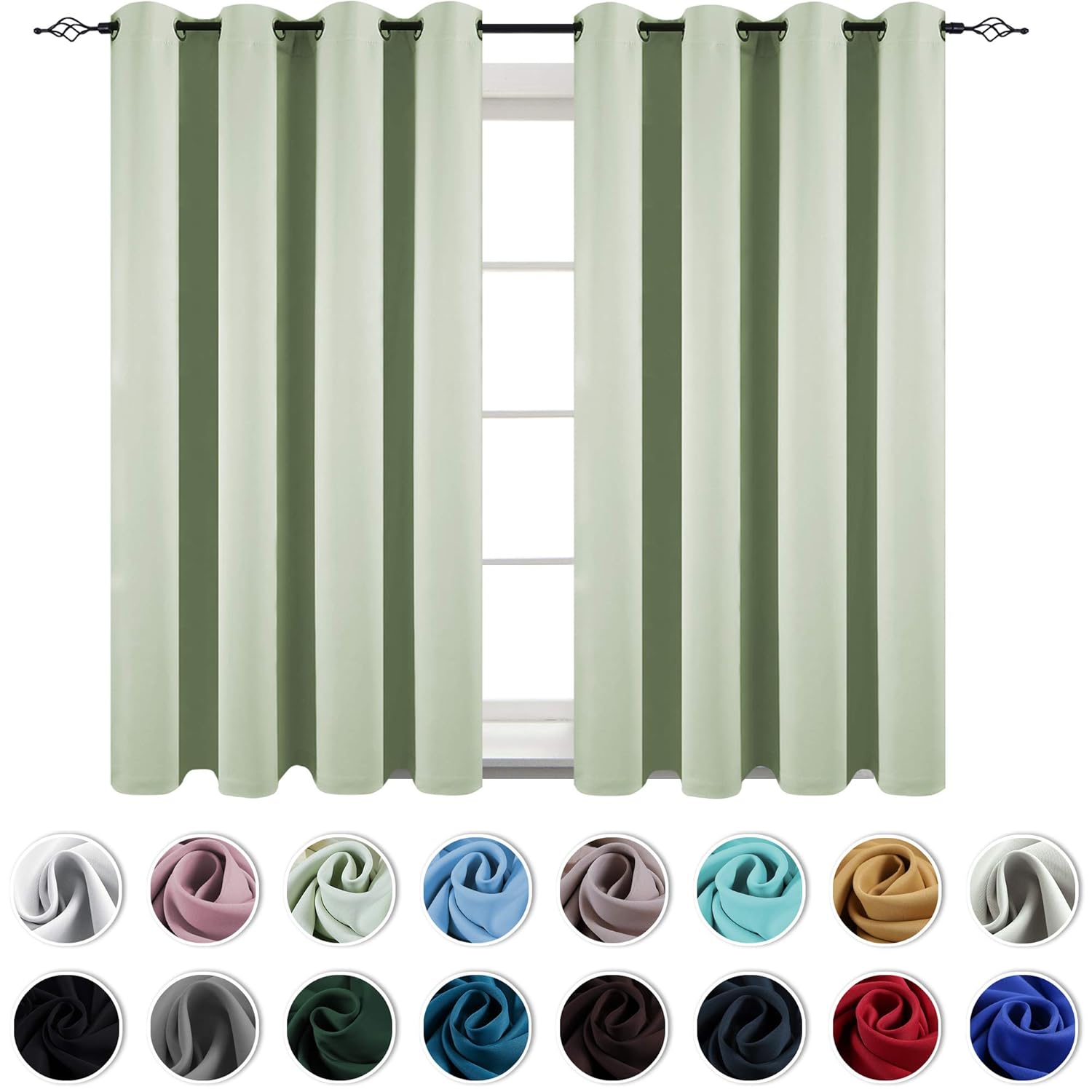 Best light green curtains for living room