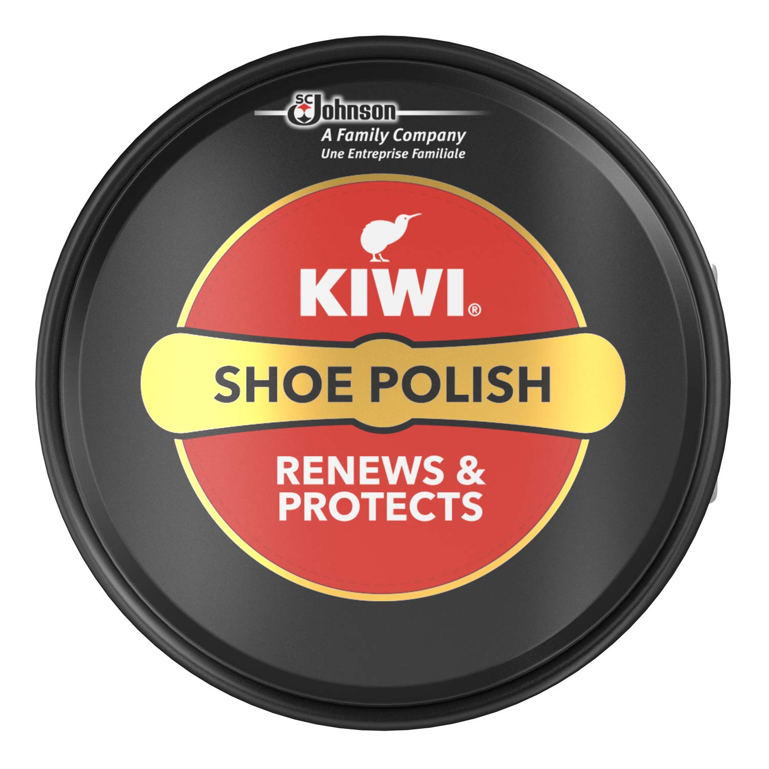 Kiwi Shoe Polish, Renew, Protect & Nourish Leather Shoes, Black, 50 ml, Pack of 12