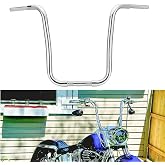 Mofun 16" Rise Handlebars Fit for Harley 1 1/4" Ape Hangers, Chrome | Fit for Sportster 1984-2022 Softail 1984-2024 Dyna 1993-2017 Touring Road Glide 1998-2013 Road King 1994-2022, Chrome