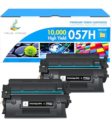 Amazon.com: 057H 057 Toner Cartridge Black 2-Pack with chip High