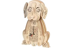 JIGTOY Handcrafted Wooden 3D Puzzles for Adults and Kids - Perfect Christmas or Birthday Gift, Beagle Desk Model