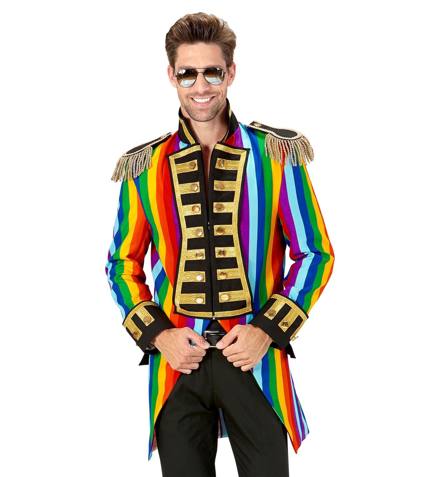 Widmann - Men’s Tailcoat Rainbow Parade Dressing-Up costume