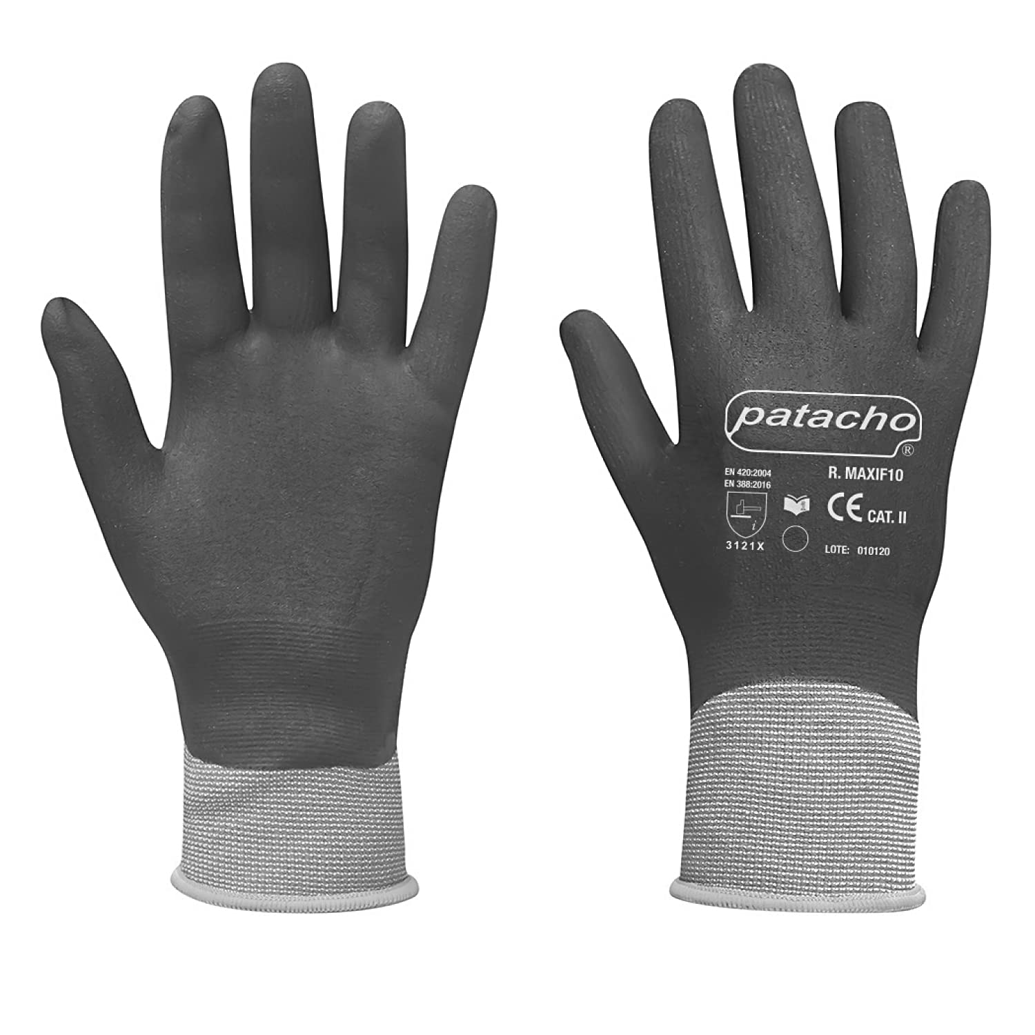 Patacho GU-360/8 Pairs Lycra and PU Gloves T-8