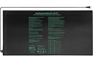 HYDGOOHO Seedling Heat Mat 48"x20.75", UL & MET-Certified Waterproof Plant Heating Pad for Germination, Hydroponics, Brewing, Breeding, and Greenhouses