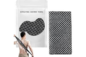 Exfoliating Antibacterial Shower Towel - Double-Sided Body Scrub Glove for Smooth & Glowing Skin, Premium Microfiber Back Scr