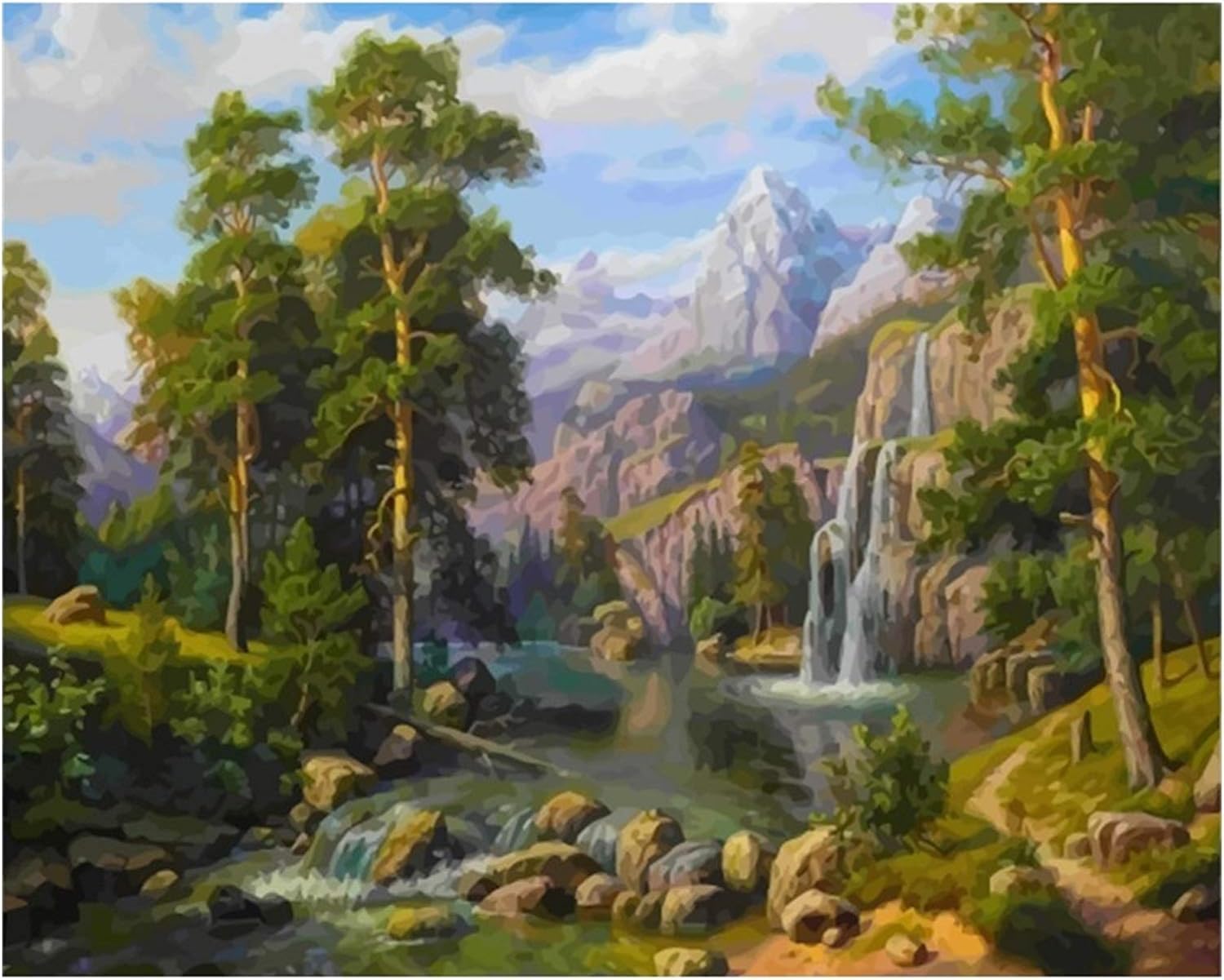 Paint by Numbers Painting By Numbers Nature Landscape pictures by