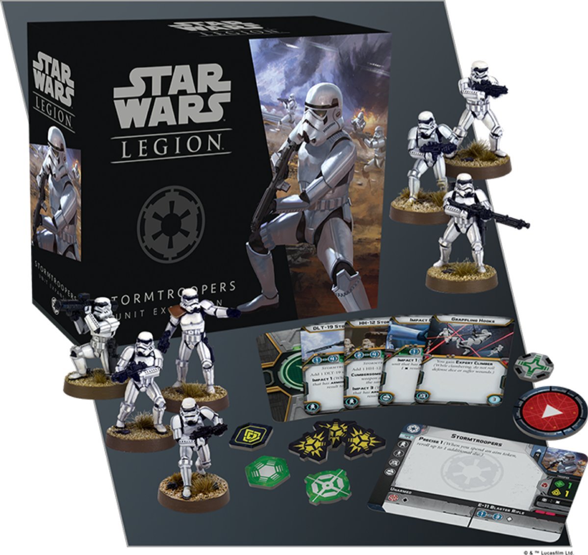 Atomic Mass Games, Star Wars: Legion - Stormtroopers Expansion, Tabletop, 2 Players, Ages 14+, 120-180 Minutes, German
