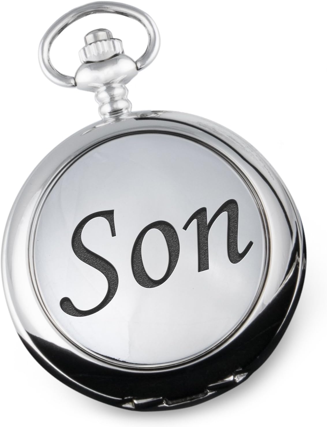 De WaldenMens 30th Birthday Mother of Pearl Son Engraved Pocket Watch 30