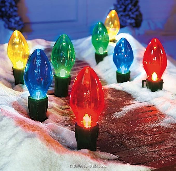 JSNY Jsny Giant Bulb Outdoor Christmas Lights Ornaments Amazon.co.uk