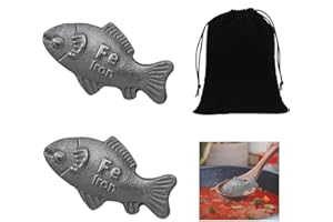 2 Pack Iron Fish with Bag - A Natural Source of Iron to Reduce The Risk of Deficiency, Liquid Gentle Iron Supplement for Wome