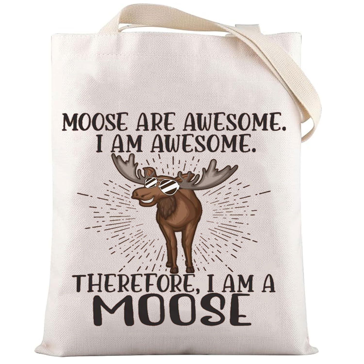 LEVLO Moose Cosmetic Makeup Bag Moose Lover Gift Moose Are Awesome Makeup Zipper Pouch Bag For Moose Fans, I Am a Moose Tote
