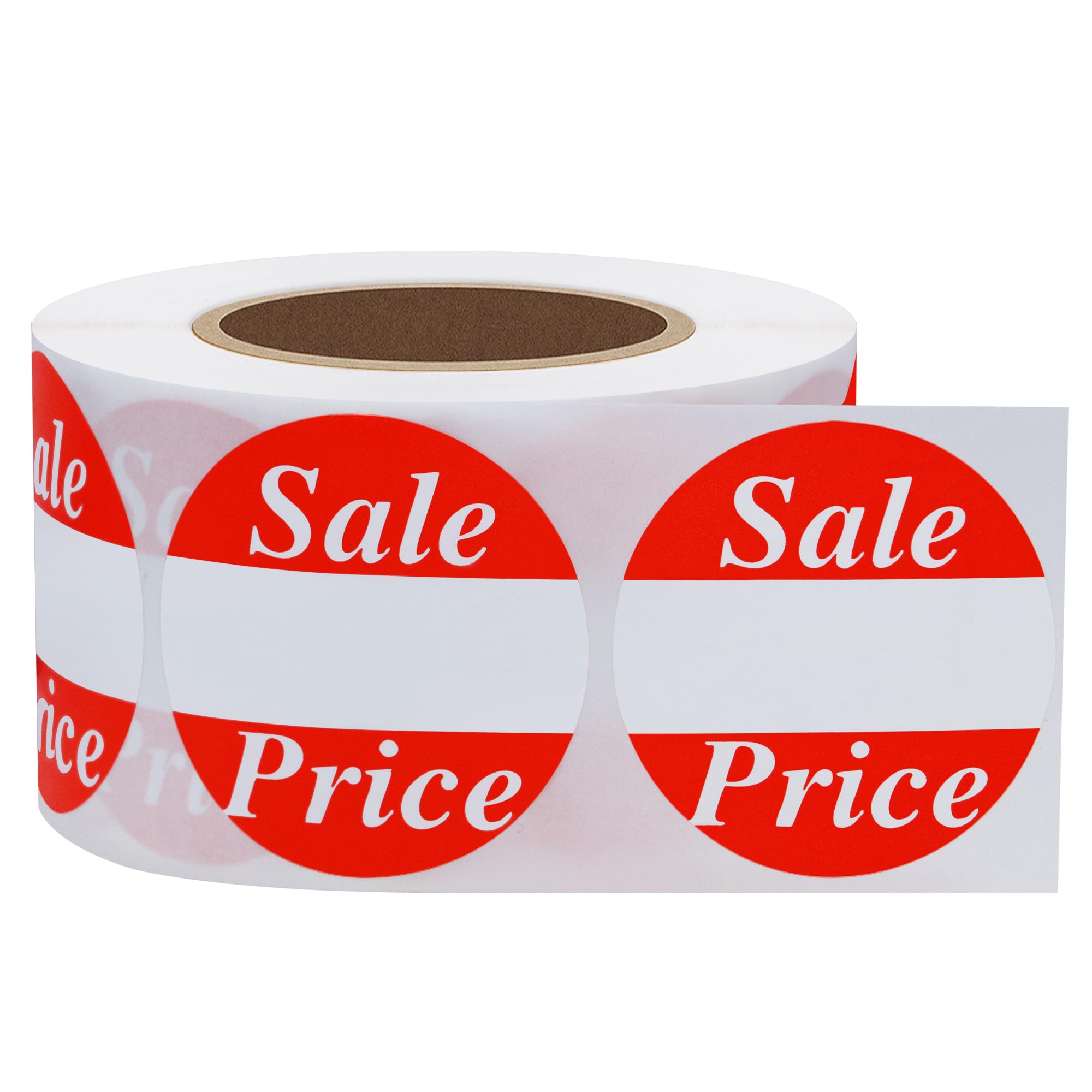 Hycodest 500 pcs Pruduct Stickers Write On Red Price Labels for Retail Stores Supermarkets (Sale Price, 38mm)