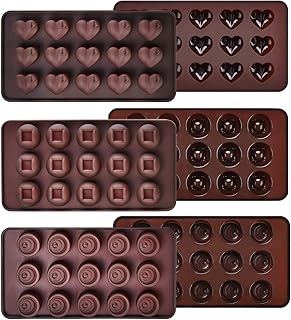 Ecoki Schokoladenform 3er Set aus Silikon, LFGB Zertifiziert BPA-frei Silikon Bonbons, Pralinenformen - MEHRWEG