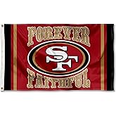 San Francisco 49ers Forever Faithful Large 3x5 Flag