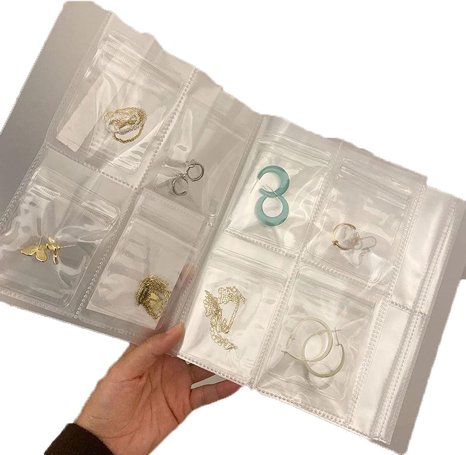 Transparent Jewelry Storage Book, Jewelry Storage Bag Thickened