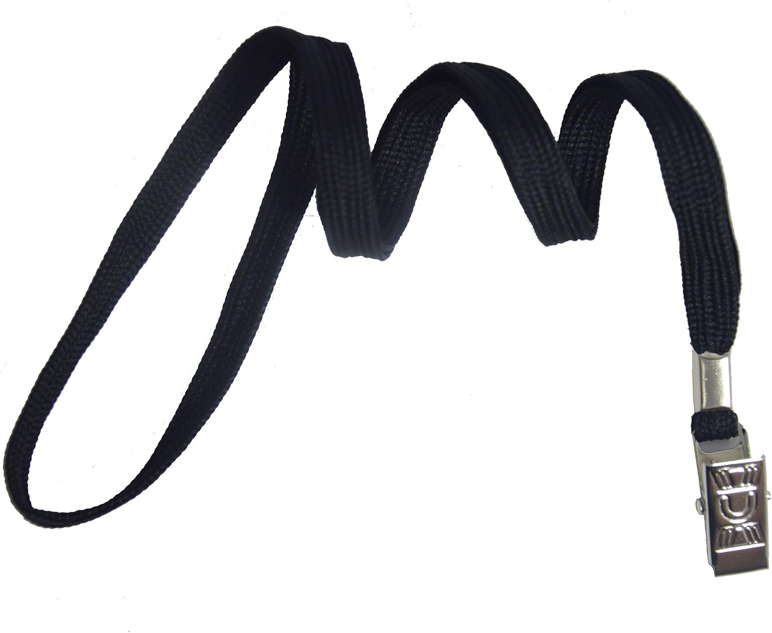 Bird Fiy® 50 Pcs Cotton Lanyard Bulldog Clip 32-inch Flat Braid Neck Lanyard for Id Cards/badges (Black) - Image 4