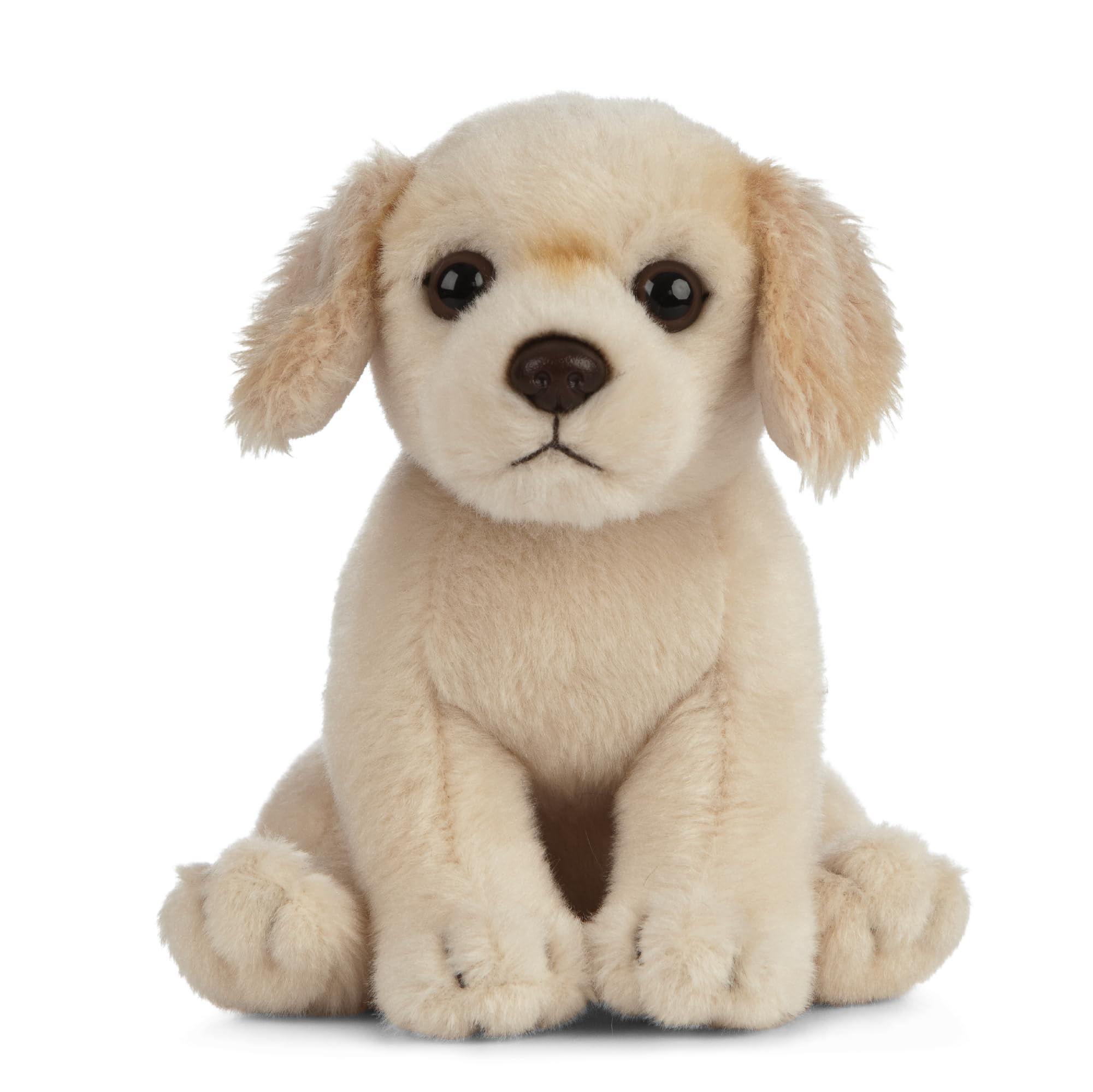 Living Nature Golden Retriever Puppy, Realistic Soft Cuddly Dog Toy, Naturli Eco-Friendly Plush, 15cm — image 1