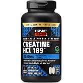 GNC AMP Creatine HCl 189, Fast Absorbing Muscle Builder, 60 Servings | Provides 189 Percent Better Absorption than Creatine Monohydrate for Strength, Performance, and Energy Production