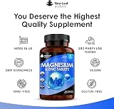 New Leaf Magnesium with Zinc 365 Tablets – Bones Muscle Immune Support view 4