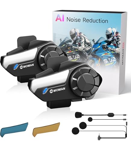 Amazon.com: Moman Motorcycle Intercom, 2-Way Intercom