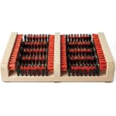 JobSite Boot Scraper - Outdoor Boot Brush Scrubber Brush - Compact, Portable Shoe Cleaner for Home, RVs, Trucks, Kids - Timber Edition
