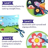 Skillmatics Snip Snip Scissor Skills Activity Book with 2 Kid Safe Scissors view 4
