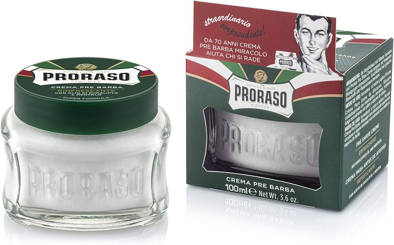 Proraso Pre Shave Cream 100ml Green Eucalyptus Menthol Made in Italy
