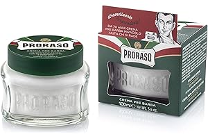 Proraso Pre-Shave Conditioning Cream for Men, Refreshing and Toning with Menthol and Eucalyptus Oil, 3.6 oz