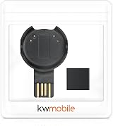 kwmobile USB Charging Cable for Polar Verity Sense OH1 Smartwatch - Black view 4