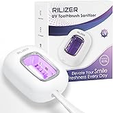 RILIZER UV Toothbrush Sanitizer Cover, Rechargeable Travel Cap with Magnetic Wall Mount, Portable Cleaner for Any Size Toothbrush