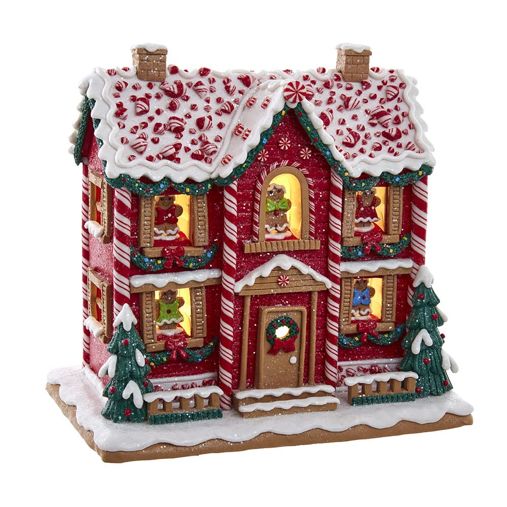 Photo 1 of Kurt S. Adler Battery-Operated LED Music Box Gingerbread House, 9.5-Inch, Multicolored
