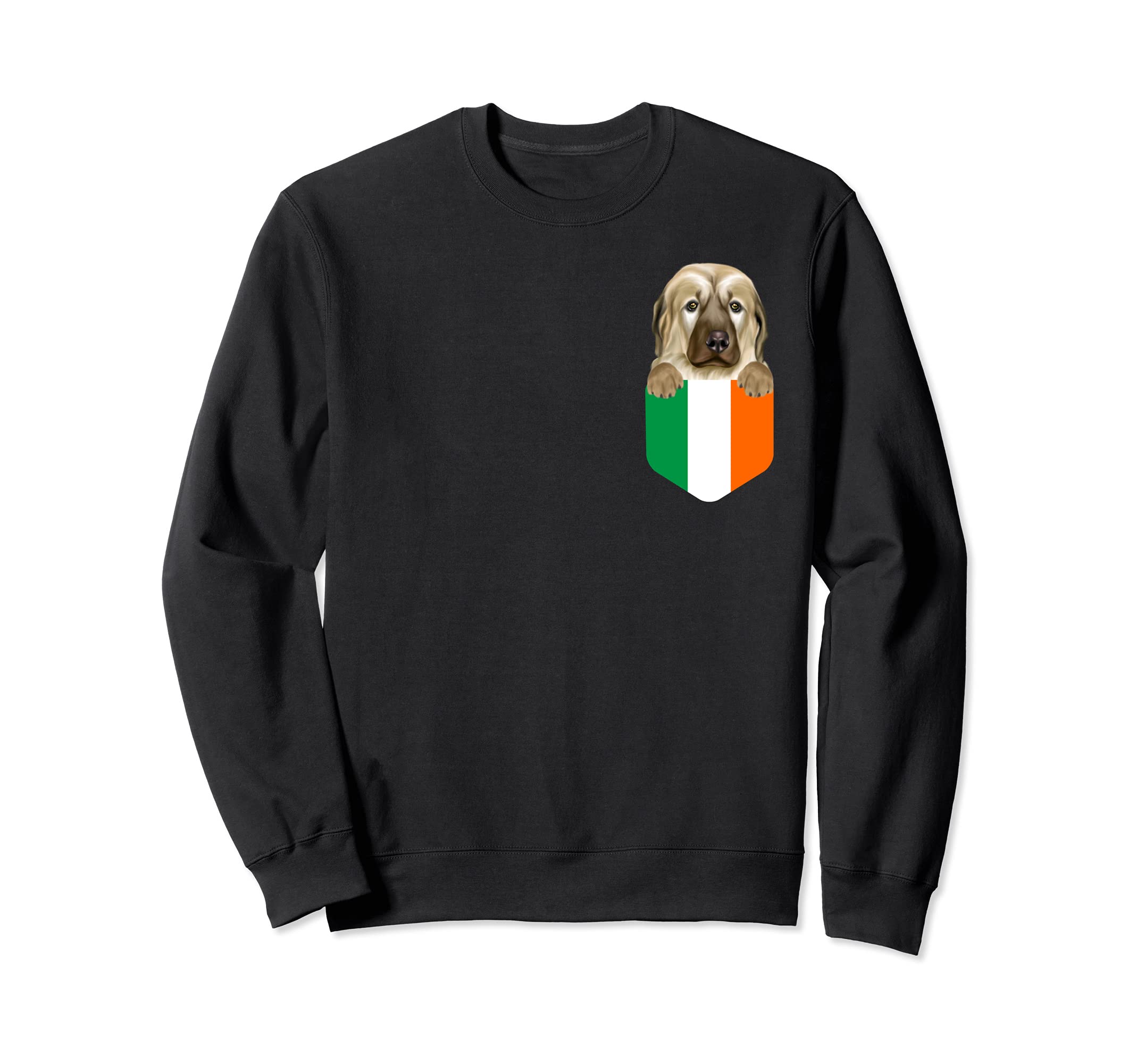 Ireland Flag Anatolian Shepherd Dog Dog In Pocket Sweatshirt