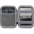 co2CREA Hard Travel Case Replacement for Samsung T7 Touch Portable SSD 500GB 1TB 2TB External Solid State Drives (Black Case + Inside Grey)