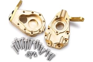BENEDICT HARRY 1Pair 135g Metal Brass Front Steering Knuckle Upgrade for Crawler TRX-4 TRX-6
