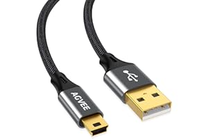 AGVEE 2 Pack 10ft USB Cable for Blue Yeti Microphones & Snowball iCE Mic, Replacement Power Cord for Blue Yeti USB Microphone Blackout Edition & HyperX Quadcast, Dark Gray